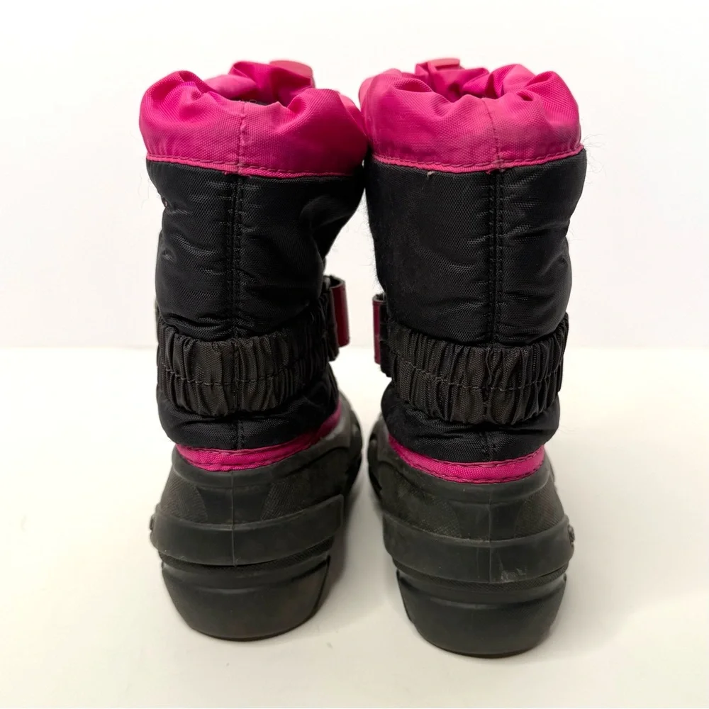 Sorel Black and Pink Flurry Winter Boots